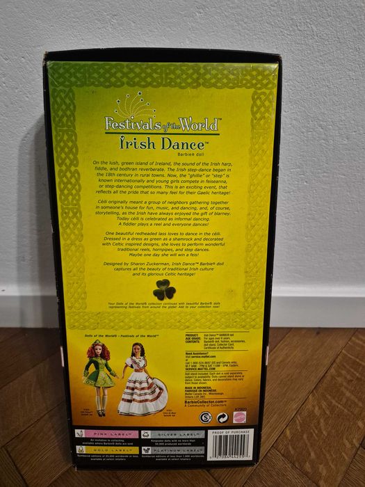 Barbie lalka kolekcjonerska Irish Dance Festivals of the World