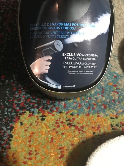 Usado duas vezes. Escova de engomar a vapor