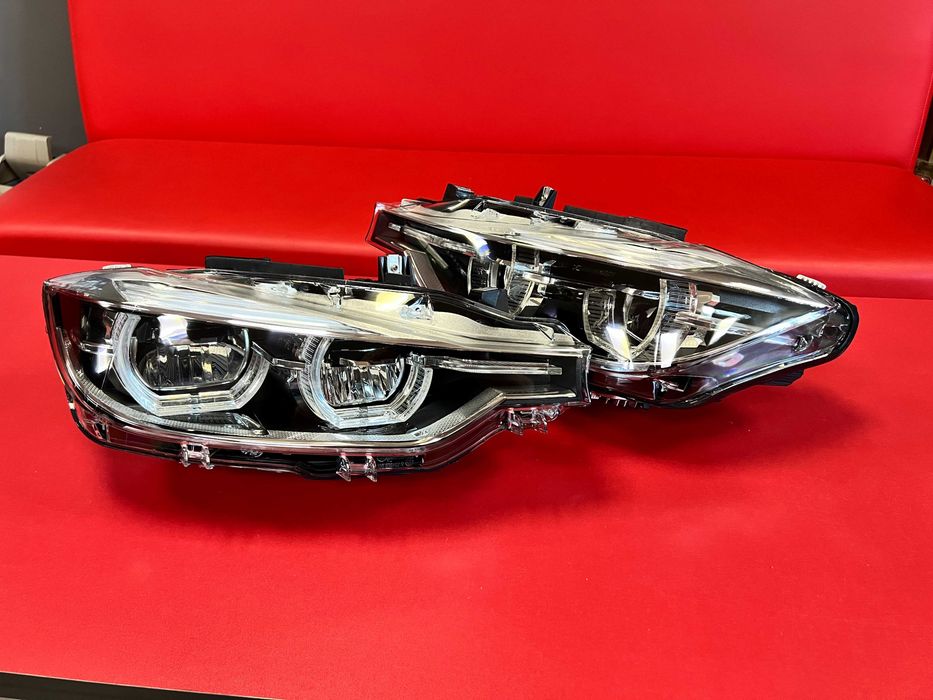 лед фари на bmw f30 full led ЗАМЕНА ГАЛОГЕНА Фары ф30 бмв оптика Фара лед