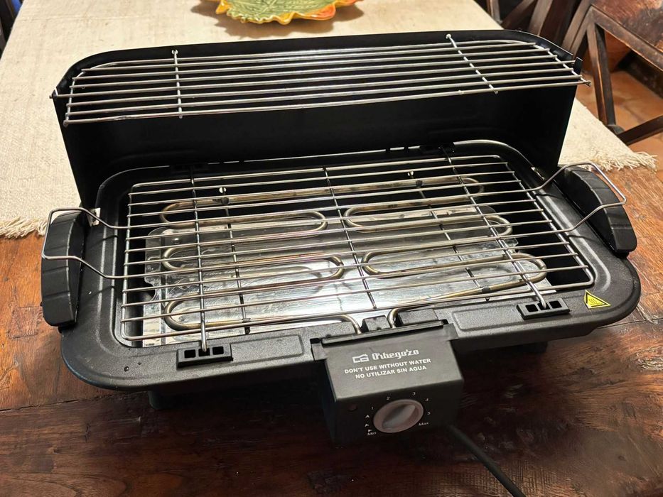 Grelhador eléctrico - Ideal para grelhar em casa, sem fumo