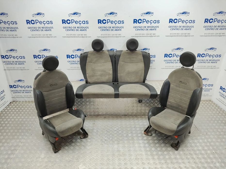Conjunto Bancos Pele Tecido Fiat 500 312 2007 - 2024