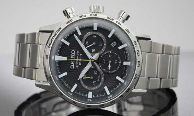 Оригинал! Часы мужские Seiko SSB413P1 хронограф годинник Sapphire 100М