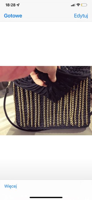 Torebka damska pleciona