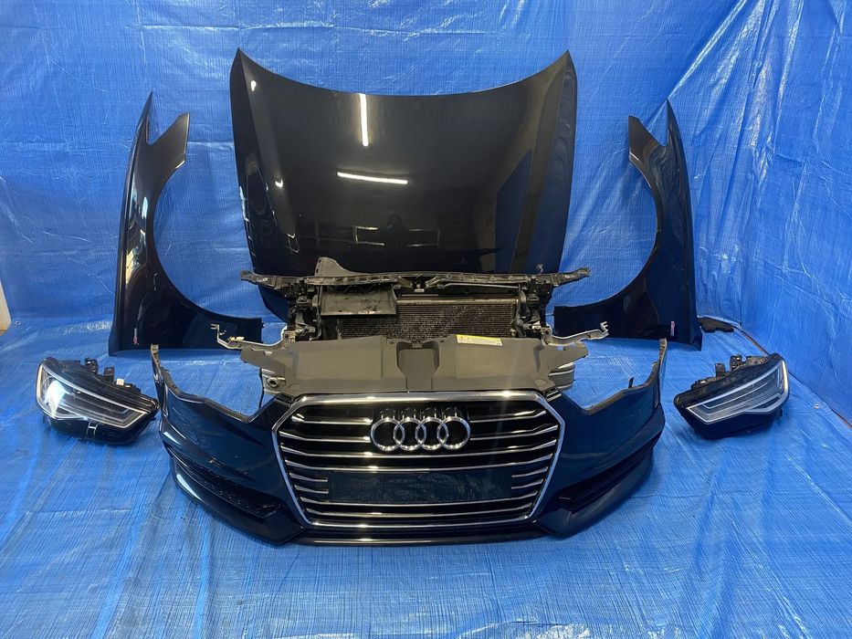 PRZÓD KOMPLETNY MASKA ZDERZAK LAMPY PAS PRZEDNI FULL LED AUDI A6 C7 S-LINE LIFT LX5R