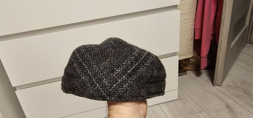 Harris Tweed męski kaszkiet wełniany 100%