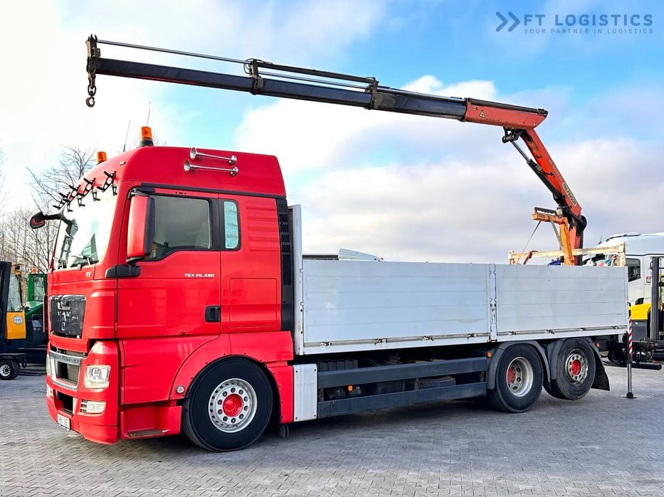 MAN TGX 26.480 6X2 / HDS PALFINGER PK9002-EH B / Opony 80% Michelin / Stan BDB  TGX 26.480 / HDS PALFINGER PK9002-EH B / Opony 80% Michelin / Stan BDB