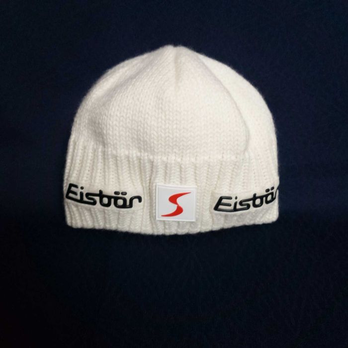 Детская вязаная шерстяная зимняя шапка Eisbar Kids шерсть мериноcа