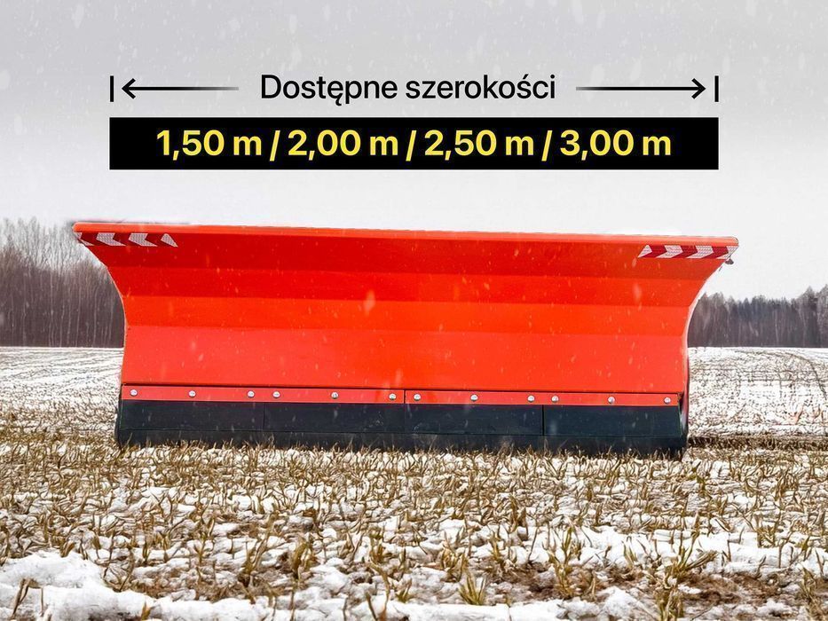 HIT CENOWY Pług do śniegu - 1,5 m / 2,0 m / 2,5 m / 3,0 m - DOSTAWA!