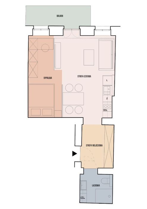 Apartament przy Kampusie Uniwersytetu Wrocławskiego - pl. Grunwaldzki