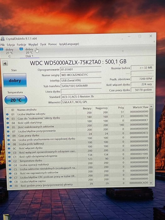 dysk twardy 500gb 3,5 sprawny #l50