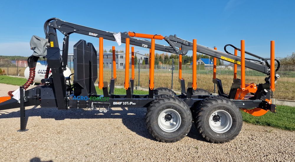 Nowa ! BMF10T2Pro720 Przyczepa Leśna Zrywkowa 10T 7.2m Leasing 24h