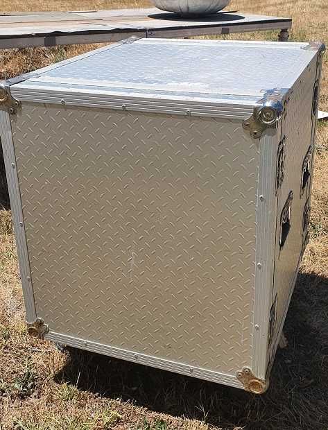 Flightcase 19" Rack 12 He Metal Tranplated