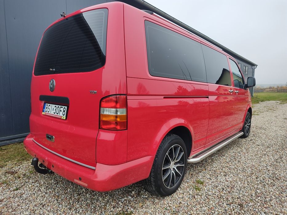 Volkswagen Transporter Caravele long 9 osób 1.9 TDI 105KM hak camper
