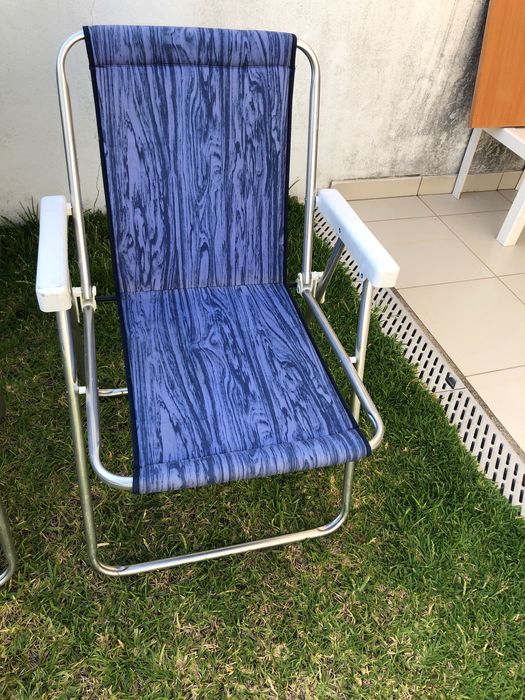 4 Cadeiras de praia em lona