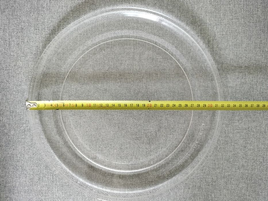 Prato de micro-ondas universal em vidro — 32 cm