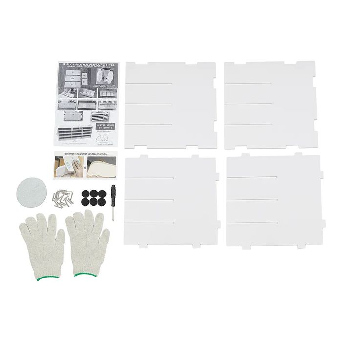 Organizer na literaturę na blat biurowy do domu i szkoły biały