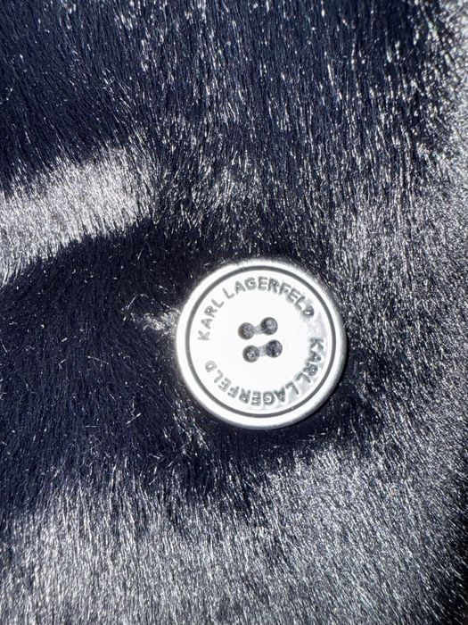 Czarne futerko Karl Lagerfeld m/l