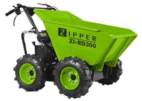 Dumper todo-terreno de lagartas c/ pá motor a gasolina 196 cm3 300kg