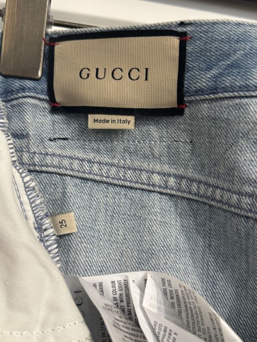 Оригінальні Бойфренди GUCCI у блакитному кольору