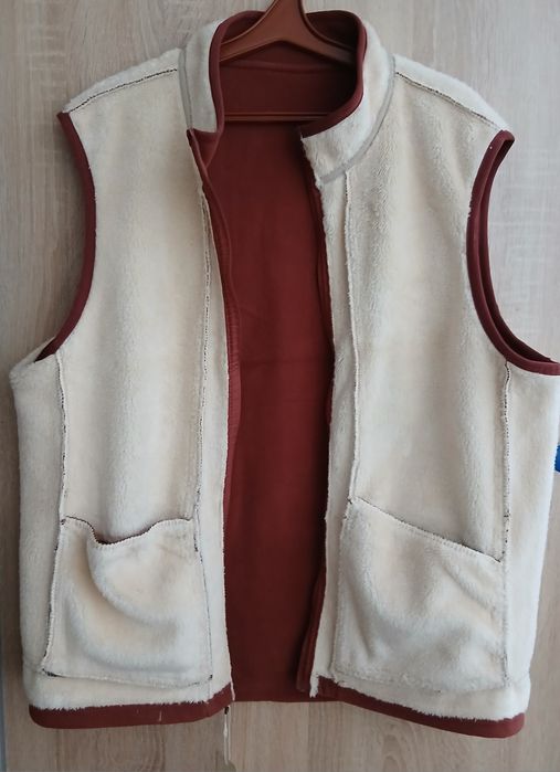 Жилетка безрукавка Нова Хлопок Плюш мех 46-48р.