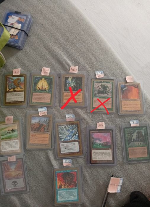 Cartas Magic the gatering antigas , preço na foto