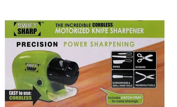 ЛотТочилка универсальная для ножей, ножниц, отверток 4хАА Swift Sharp