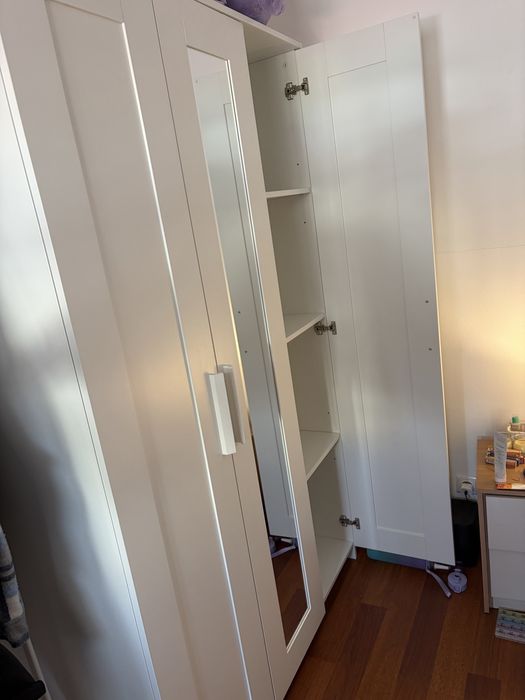 Roupeiro c/3 portas, branco, IKEA (BRIMNES)