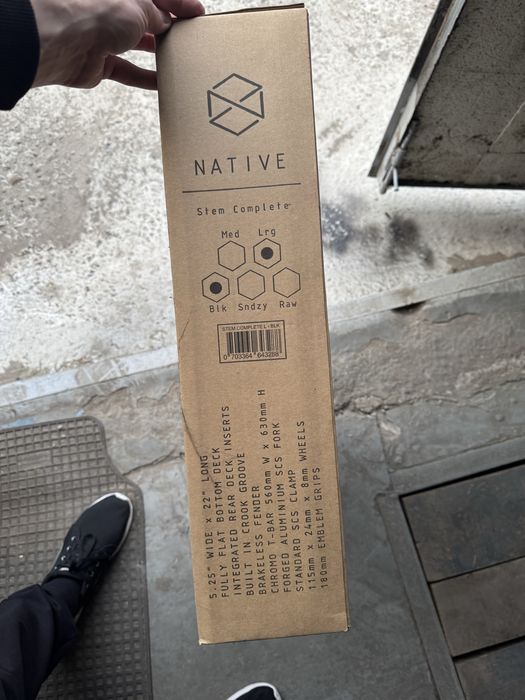 Трюковой самокат Native Stem L (Black)