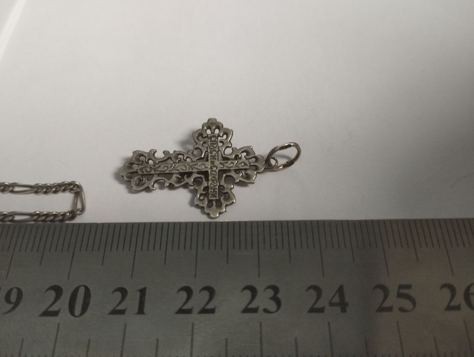 Срібний ланцюжок+ хрест 5,8 грам