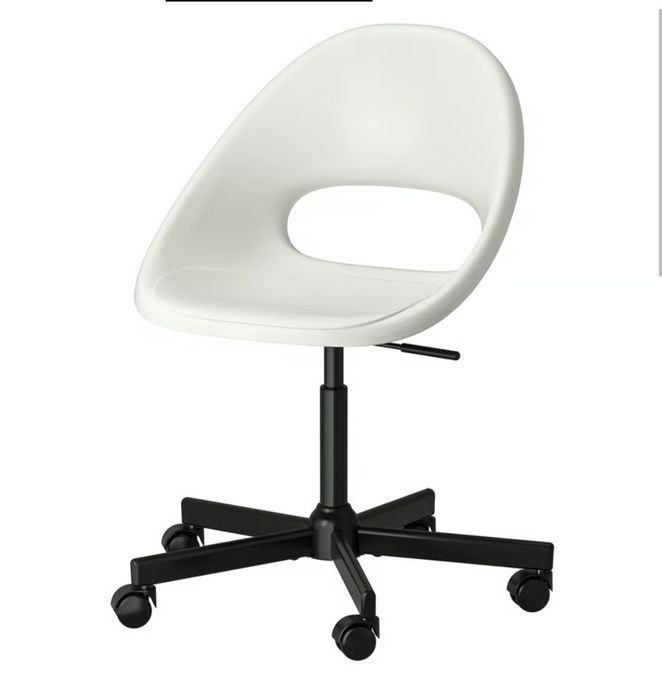 Krzesło obrotowe Ikea biało czarne z poduszką gratis