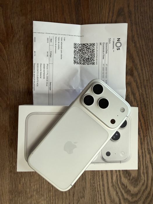 Iphone 17 pro 256 Cinza Prata novo garantia 2029