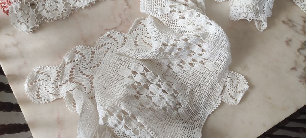 Lote de 15 naperons antigos