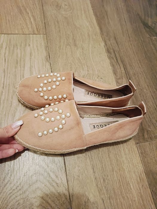 Buty damskie Uteroüe Espadryle Skóra Naturalna
