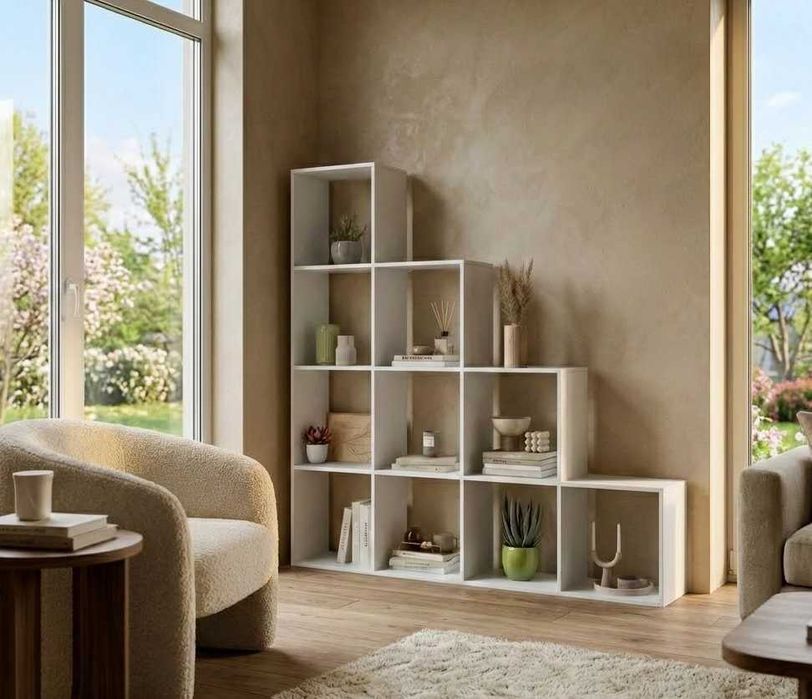 Стелаж деревяний етажерка лдсп металевий лофт стелажі етажерки полиці