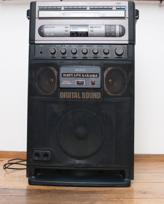 Unikat RETRO Sanyo LV-K33 | Kombajn Karaoke LaserDisc | Sprawny Wzmacniacz!