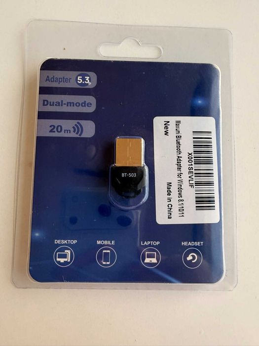 Adapter Bluetooth 5.3 USB do Komputera PC Dongle + GRATIS