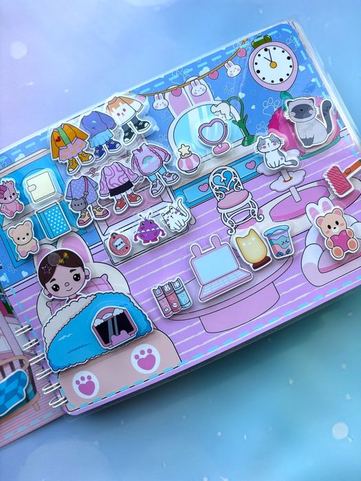 Весна в тока бока 2 гра на липучках ліпучках альбом книжка бокс аватар