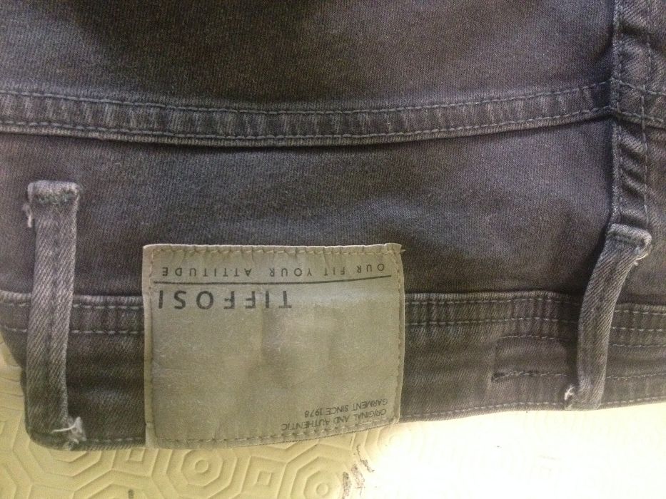 Calças Tiffosi - calça ganga elástica cinza