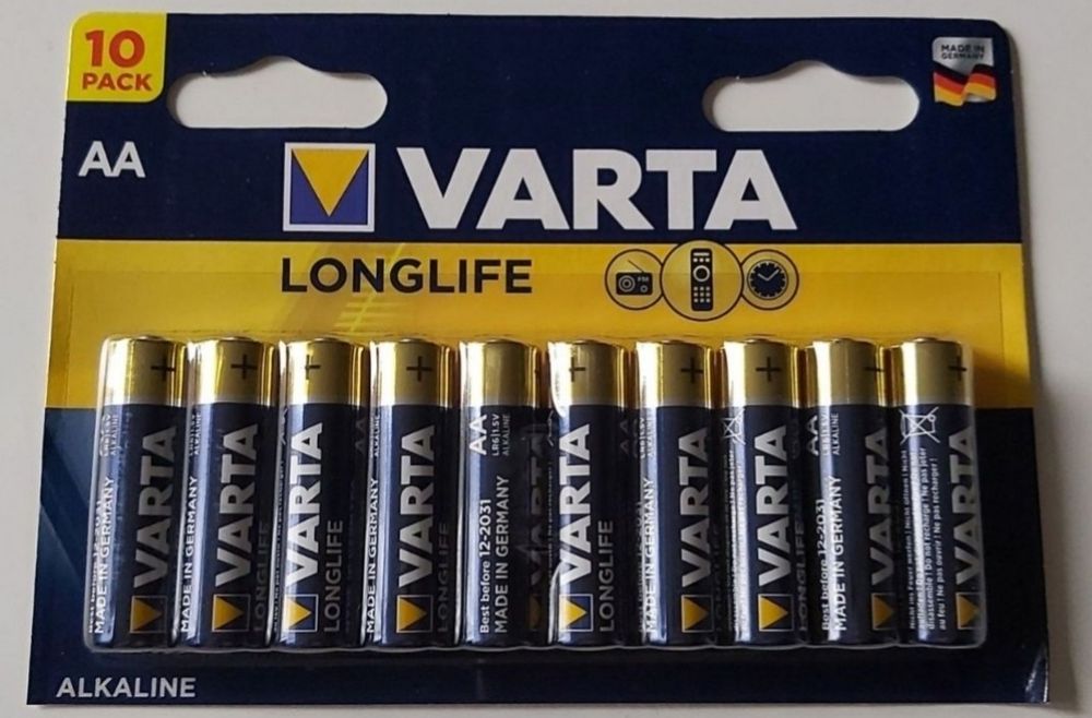 VARTA LONGLIFE 30 szt baterie alkaliczne AA