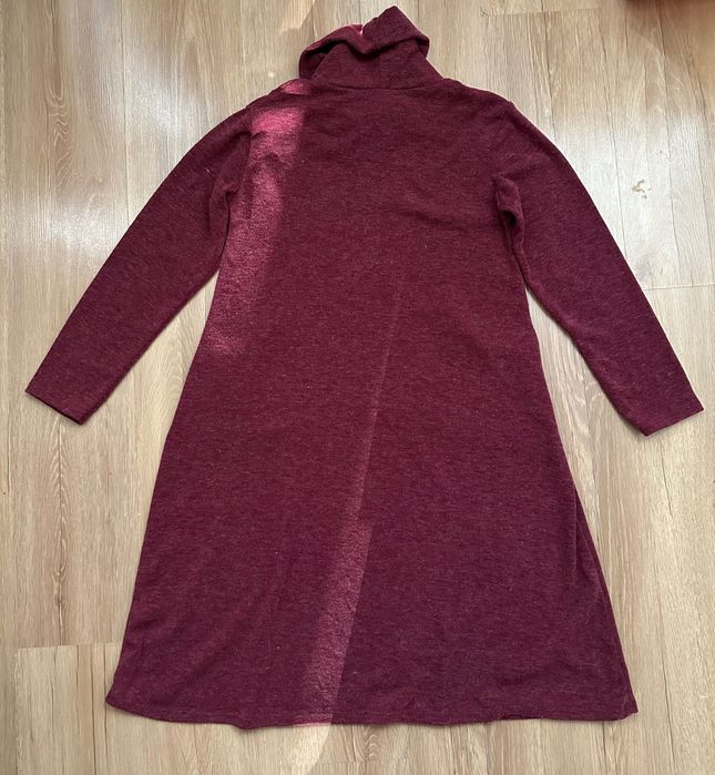Ciepła luźna sukienka Viskoza Vintage M/L/XL