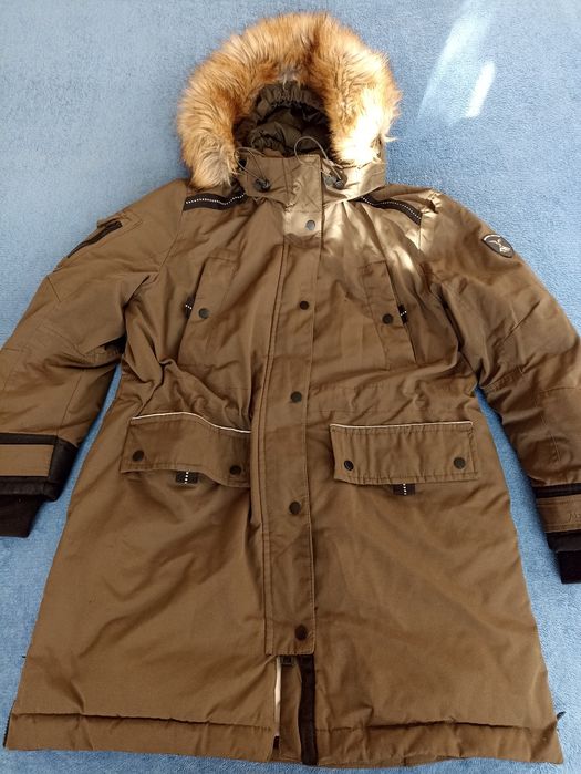 Чоловіча куртка пуховик  колір хакі