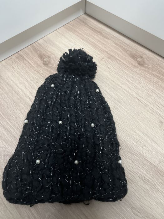 Komplet damski komin, czapka, rękawiczki s/m
