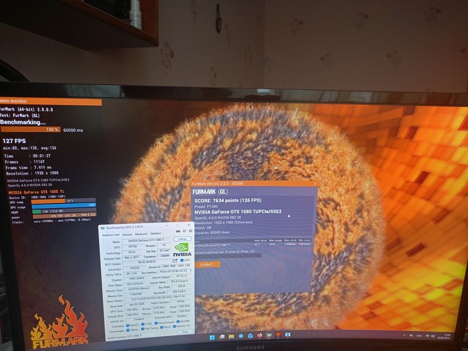 Відеокарта  gigabyte gtx 1080ti turbo edition