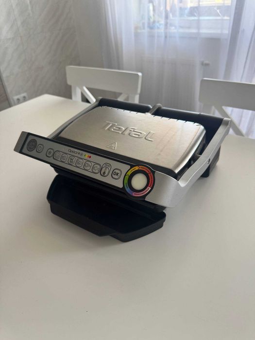 Електрогриль Tefal OptiGrill+ GC712D34, мало використовувався