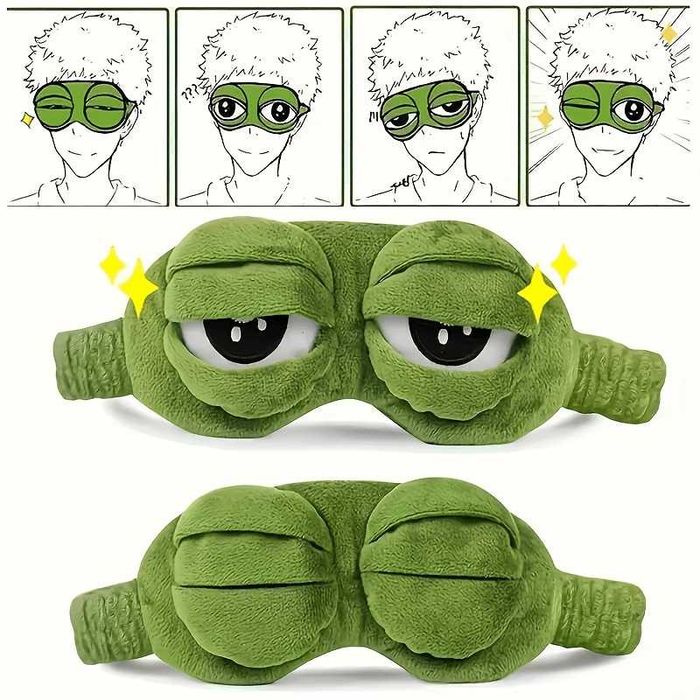 Mięciutka żabka – maska na oczy do spania Soft Frog