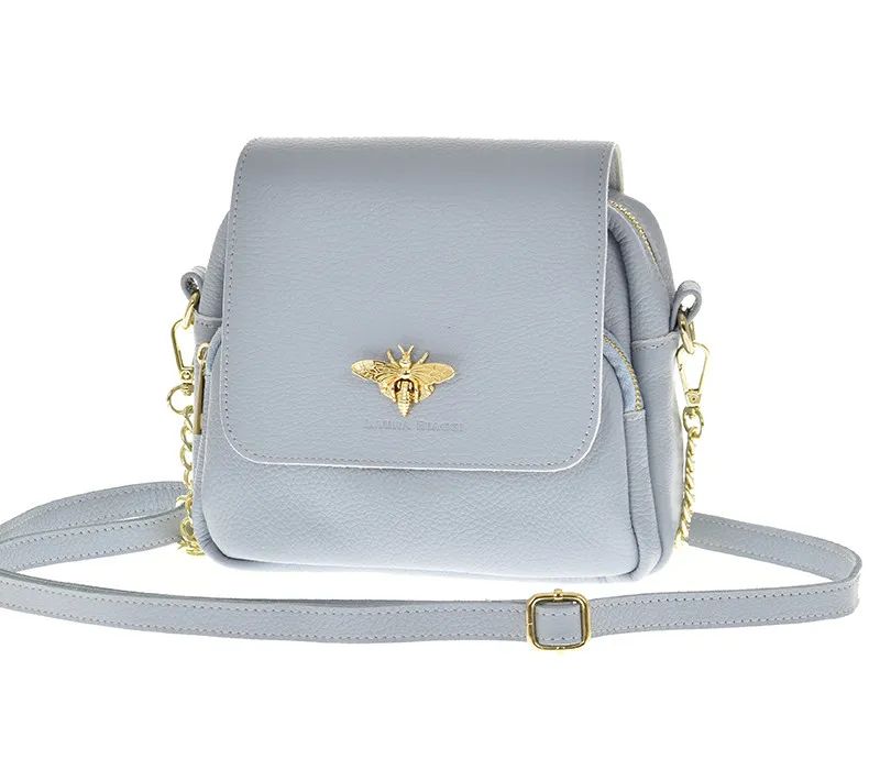 torebka listonoszka laura biaggi – styl w kolorze light blue