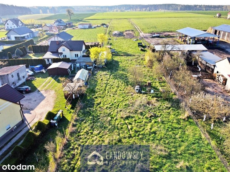 Koteże – duża działka z mediami, blisko miasta!