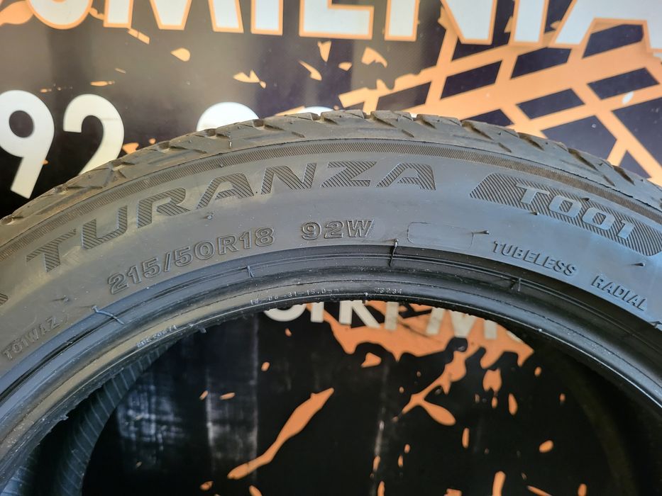 Opony letnie 215/50/18 Bridgestone 22rok 7mm