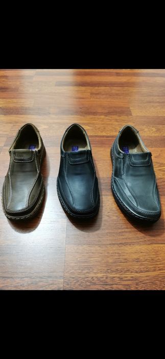 Skórzane Wsuwane Buty Męskie Lekkie Wygodne