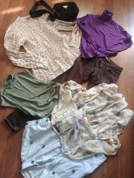 Zestaw ubrań damskich Zara itp.